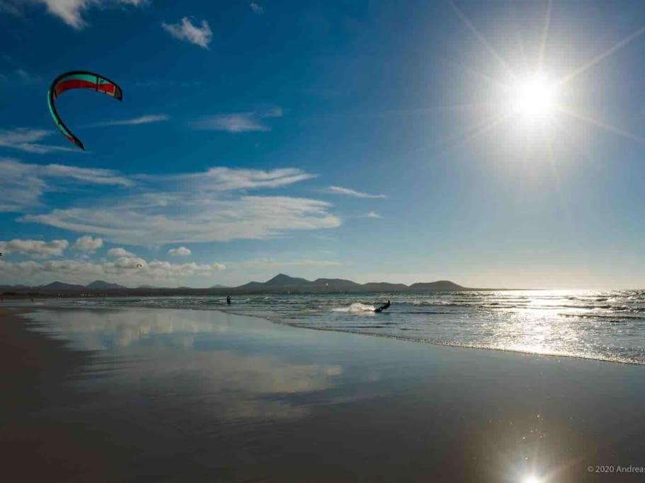 Famara, Apto. En Zona Tranquila A 200M Del Mar. Apartment Luaran gambar